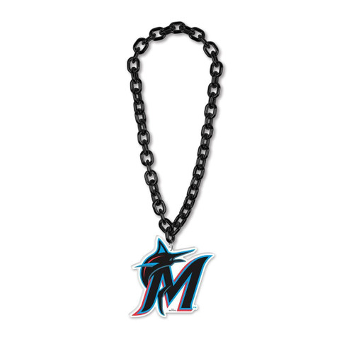 Miami Marlins Necklace Big Fan Chain Z157-9416629580