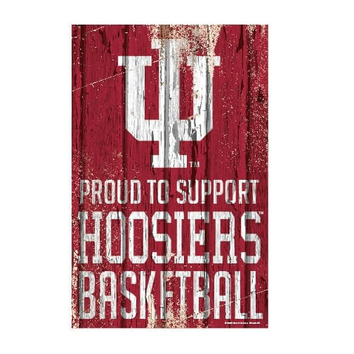 Indiana Hoosiers Sign 11x17 Wood Proud to Support Design Z157-3208587708