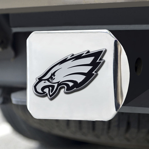 Philadelphia Eagles Hitch Cover Chrome Emblem on Chrome - Special Order Z157-4228111595