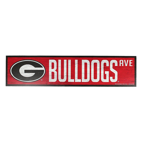 Georgia Bulldogs Sign 4x17 Wood Avenue Design Z157-3208588039