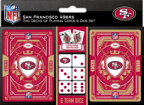 San Francisco 49ers Playing Cards and Dice Set Z157-598801365