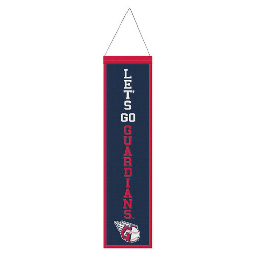 Cleveland Guardians Banner Wool 8x32 Heritage Slogan Design - Special Order Z157-9416647690