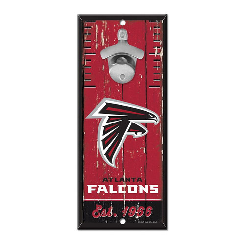 Atlanta Falcons Sign Wood 5x11 Bottle Opener Z157-3208559194