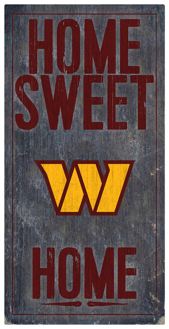 Washington Commanders Sign Wood 6x12 Home Sweet Home Design Z157-7846138650 Washington Commanders Sign Wood 6x12 Home Sweet Home Design Z157-7846138650