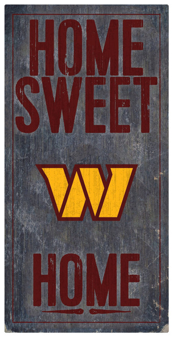 Washington Commanders Sign Wood 6x12 Home Sweet Home Design Z157-7846138650