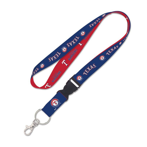 Texas Rangers Lanyard with Detachable Buckle Two Tone Z157-3208537301