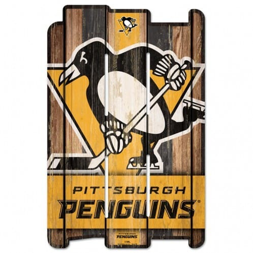 Pittsburgh Penguins Sign 11x17 Wood Fence Style Z157-3208519841
