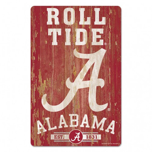 Alabama Crimson Tide Sign 11x17 Wood Slogan Design - Special Order Z157-3208561117