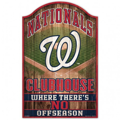 Washington Nationals Sign 11x17 Wood Fan Cave Design Z157-3208528883