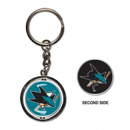 San Jose Sharks Key Ring Spinner Style Z157-3208554993
