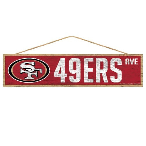 San Francisco 49ers Sign 4x17 Wood Avenue Design Z157-3208592941