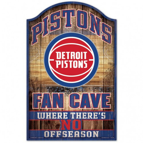 Detroit Pistons Sign 11x17 Wood Fan Cave Design - Special Order Z157-3208538410