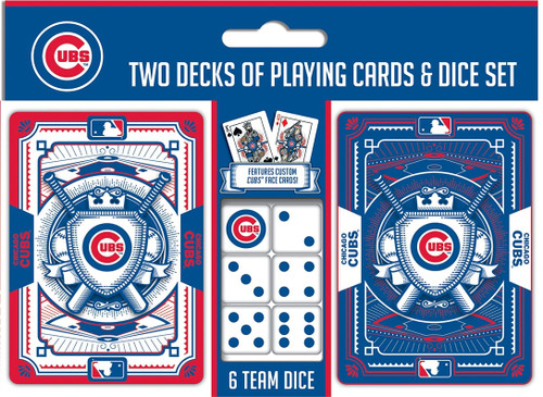 Chicago Cubs Playing Cards and Dice Set Z157-598801329