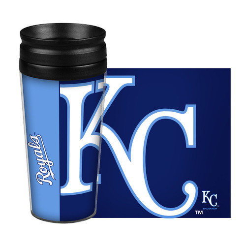 Kansas City Royals Travel Mug 14oz Full Wrap Style Hype Design - Special Order Z157-8886074494