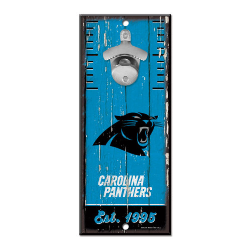 Carolina Panthers Sign Wood 5x11 Bottle Opener Z157-3208559209