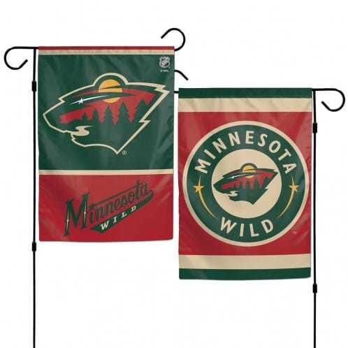 Minnesota Wild Flag 12x18 Garden Style 2 Sided Z157-3208597810