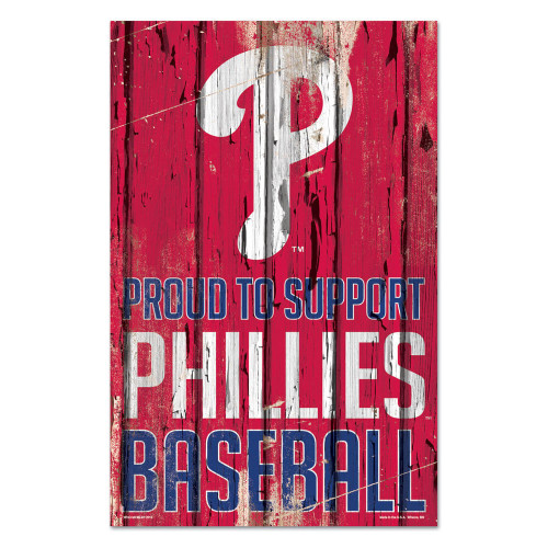 Philadelphia Phillies Sign 11x17 Wood Proud to Support Design Z157-3208562584