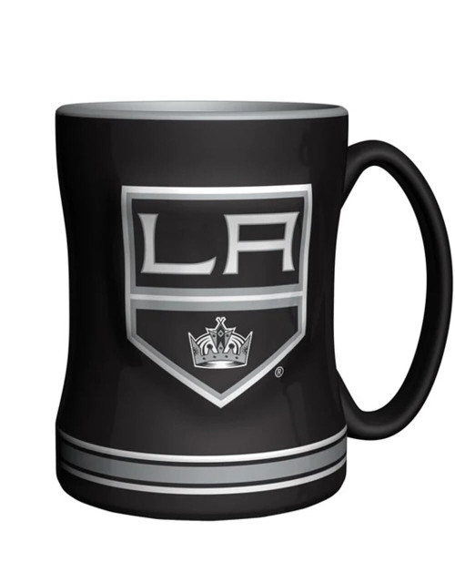 Los Angeles Kings Coffee Mug 14oz Sculpted Relief Team Color Z157-629397014