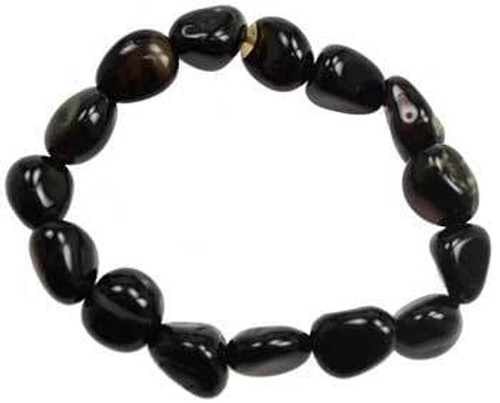 Black Tourmaline gemstone bracelet H558-JBGBTO