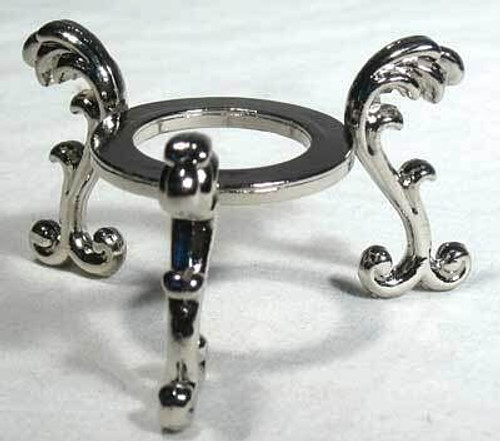 Silver Plated Flower gazing ball stand H558-FCHFS