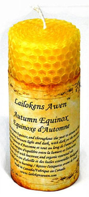 4" Autumn Equanox Altar Lailokens Awen candle H558-CLSAUT