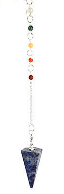 6-sided Sodalite chakra pendulum H558-GP76SOD