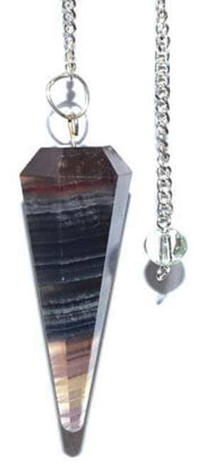 6-sided Multi Fluorite pendulum H558-GPEND56