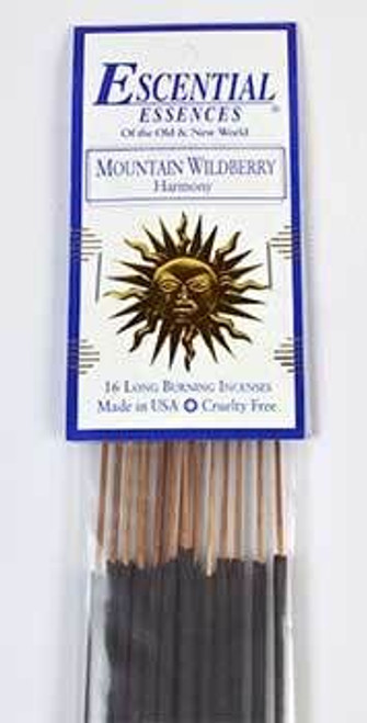 Mountain Wildberry essential essences incense sticks 16 pack H558-ISMOUWM