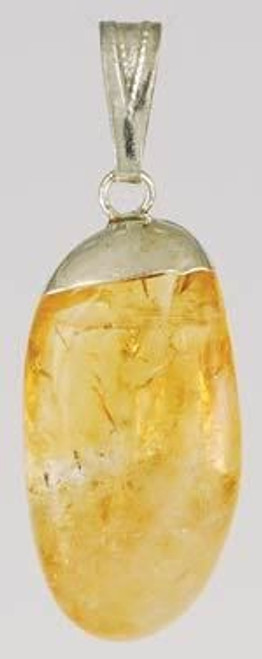 Citrine tumbled pendant H558-JTCIT