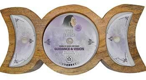 60 hr Crone Guidance & Vision triple moon candle H558-CTMCRO