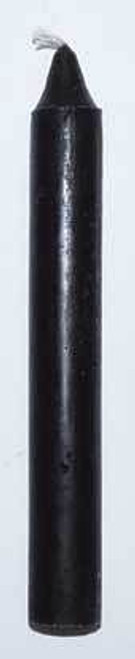 Black 6" household candle H558-C6BK