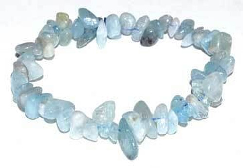 Aquamarine chip bracelet H558-JBCAQU