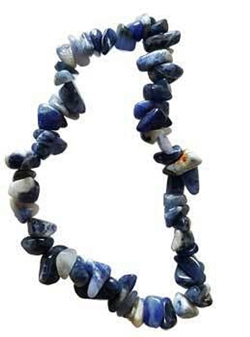 Sodalite chip bracelet H558-JCBSOD
