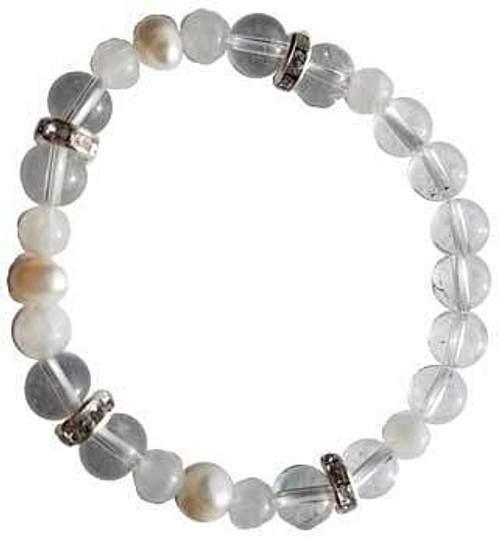 8mm Quartz/ Rainbow Moonstone Pearl H558-JB8QZP