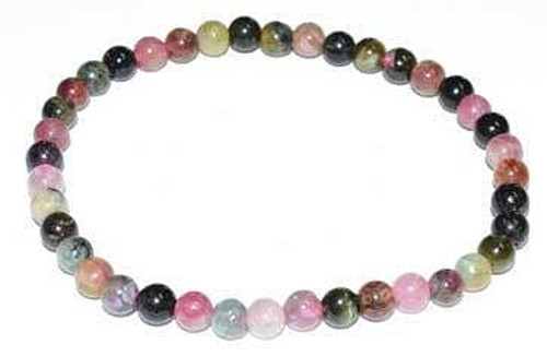 5-7mm Tourmaline, Pink Mix bracelet H558-JB5TOUP