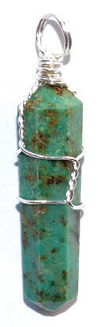 (set of 5) wire wrapped Chrysocolla point H558-JWPCHR5