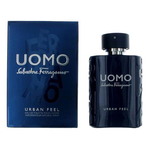 Uomo Urban Feel by Salvatore Ferragamo, 3.4 oz Eau De Toilette Spray for Men R654-amsaluuf34s