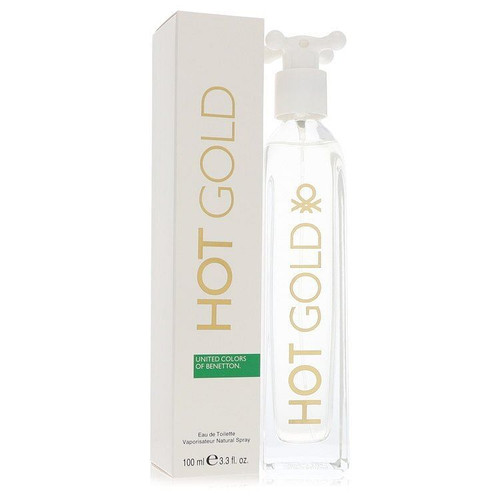 Hot Gold by Benetton Eau De Toilette Spray 3.3 oz (Women) V728-502741