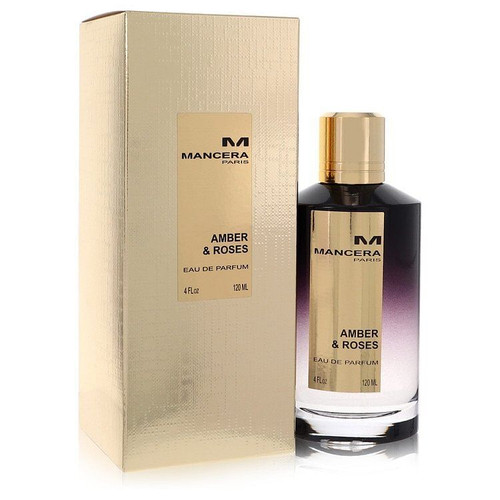 Mancera Amber & Roses by Mancera Eau De Parfum Spray (Unisex) 4 oz (Women) V728-536470