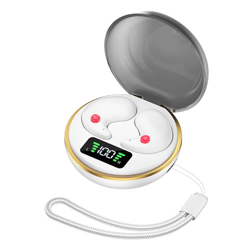 BY-8 Wireless In Ear Earbuds With Noise Canceling LED Display Charging Case Sleeping Headphones For K484-PEL_0R9RHF0R