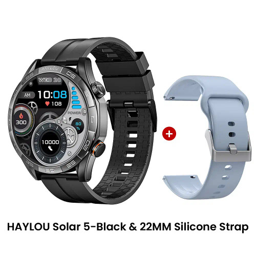 Color: Red, Ships From: CHINA - New! HAYLOU Solar 5 Voice Calling Smartwatch 1.58'' AMOLED Display  F640-12000044615783304