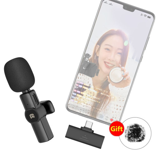 Pu3080b Type-c Interface Lavalier Wireless Microphone Interview Recording Radio Noise Reduction Mic K484-PEL_0LI7YSY7