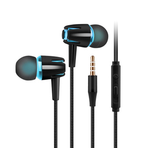 Luminous Subwoofer In-ear Headphones 3.5mm Jack Noise Cancelling Sport Earbuds with Microphone K484-PEL_0N5BQFUV