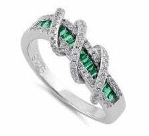 Color: EMERALD GREEN,Size: 5 - Prosper Rings In Various Colors And Combinations K290-47681768227089