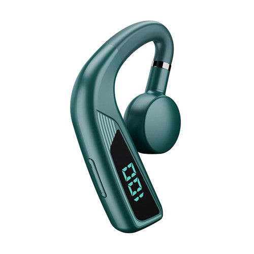 V18 Bluetooth Headset Hanging Ear Bone Conduction Business Sports V5.2 Wireless Headphone Green K484-PEL_0M88ZO6D