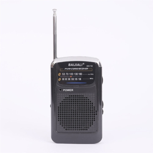 KK19 Portable AM FM Radio Battery Operated Radios Best Reception Compact Radios Player Retro 2-Band K484-PEL_0RNUECH7