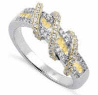 Color: CHAMPAGNE 2 TONE,Size: 7 - Prosper Rings In Various Colors And Combinations K290-47681769472273