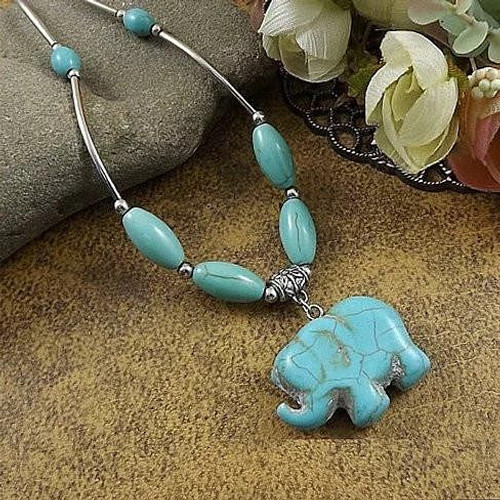 Elephanta Turquoise Necklace F369-1224613573
