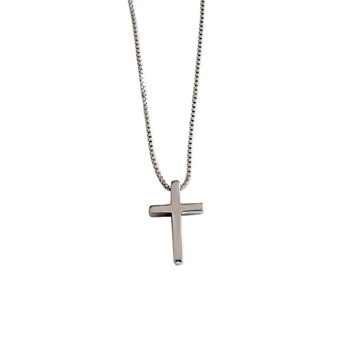 Classic Cross Casual 925 Sterling Silver Necklace R866-HFH_551569410689