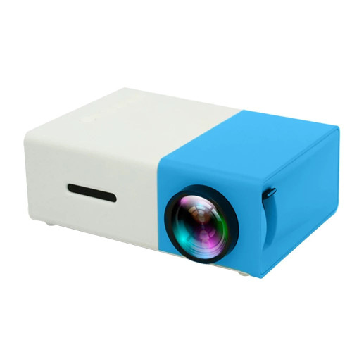 YG300 HD 1080P Led Projector Home Theater Cinema Usb AV SD Mini Portable Blue White EU Plug K484-PEL_0K9UC37I